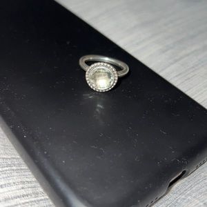 Sterling Silver Round Pandora Ring